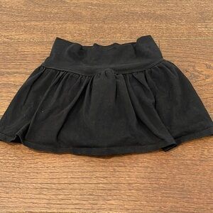 Random Hearts Black Skirt with Shorts Underneath Size Medium